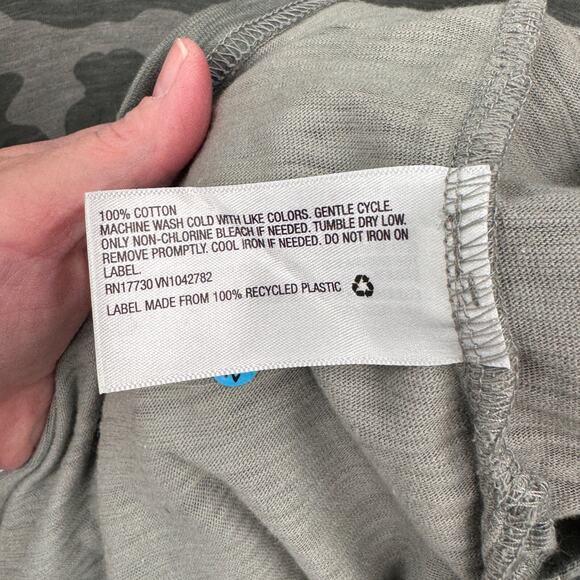 Universal Threads T-Shirt Maxi Dress Womens Large Green Camo 100% Cotton - Picture 7 of 7